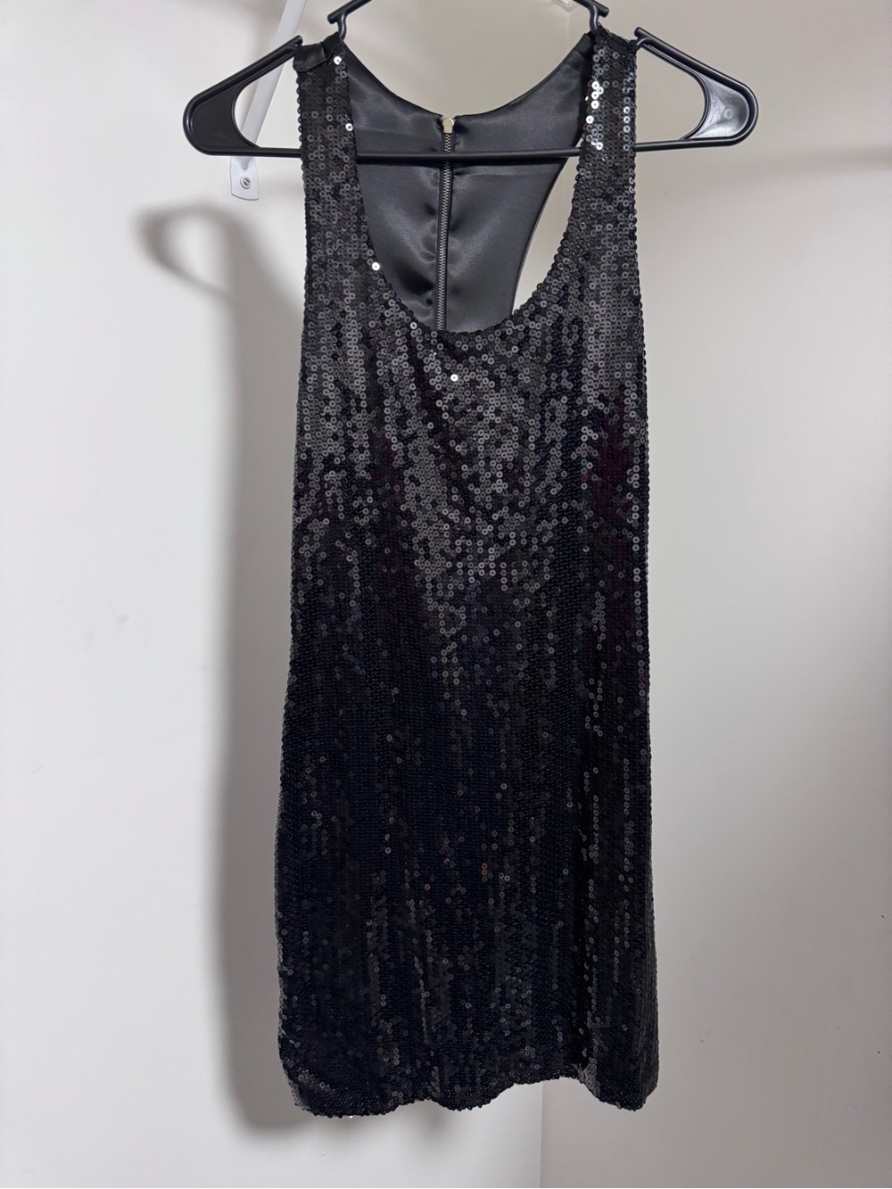 Young at Heart Black Sequin Tank Dress